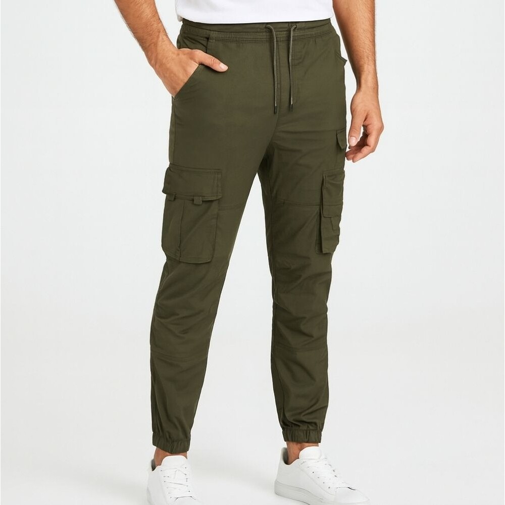 Smoke Rise Slim Jogger Fit Nylon Cargo Pants XXL